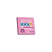 Karteczki samoprzylepne Stick`n 76x76mm 360 stopni różowy